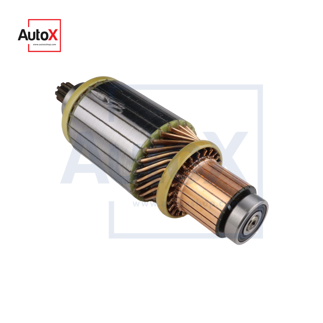 ทุ่นไดสตาร์ท JCM EH700 24V 4.5kw ทดND ยาว187mm อ้วน60mm CW (ใหม่)