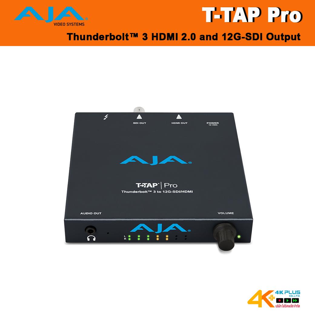 AJA T-TAP Pro Thunderbolt 3 HDMI 2.0 and 12G-SDI Output