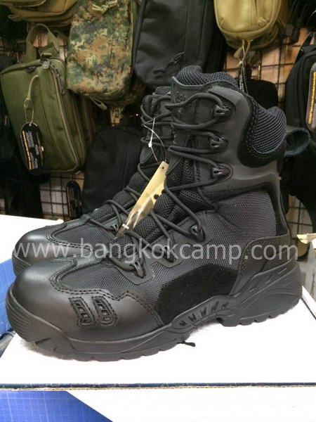 รองเท้า Bogie.1 TACTICAL BOOT (Spider 2) ข้อยาว สีดำ หนังและผ้าคอดูร่า (CORDURA)ใส่สบาย ซิปข้าง ระบายอากาศดี ไม่อับ