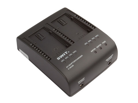SWIT S-3602B 2-CH Panasonic VW Charger and Adaptor แท่นชาร์จแบตเตอรี่