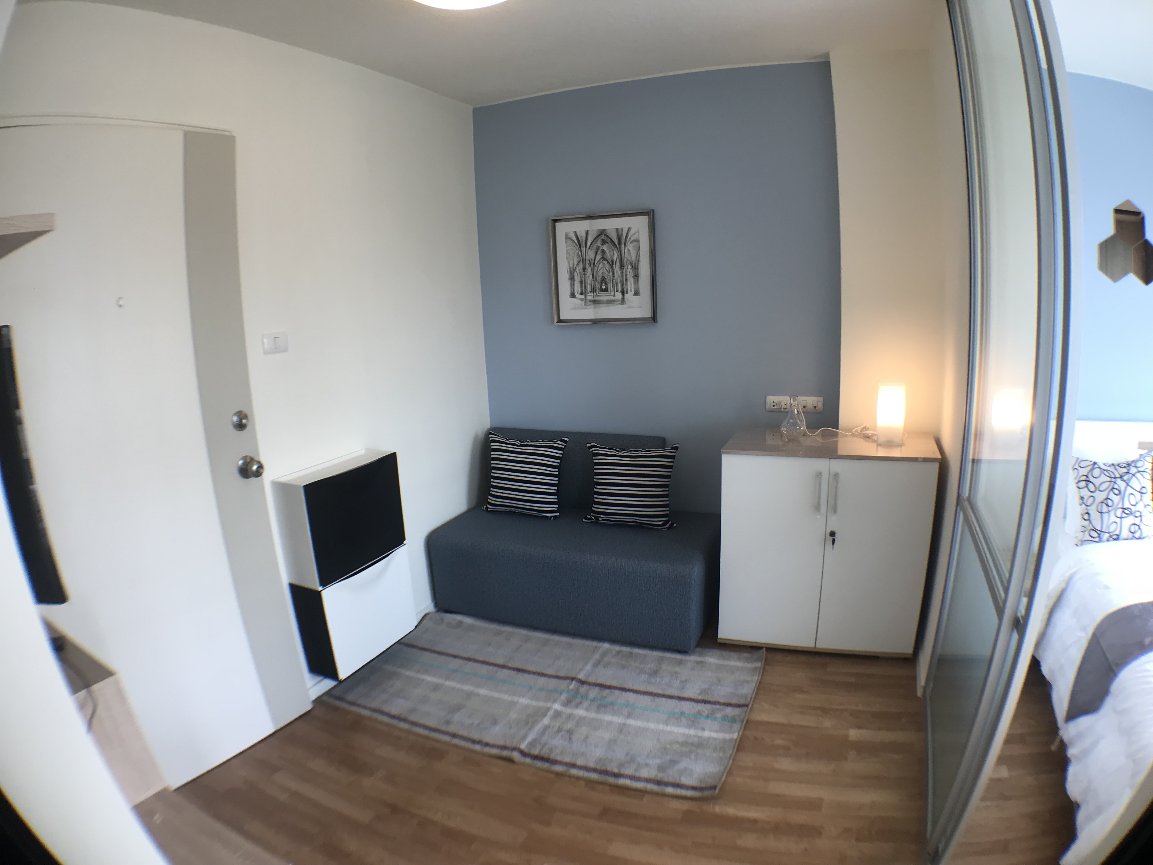 ให้เช่าคอนโด Lumpini Ville On Nut – Lat Krabang 2 (ลุมพินี วิลล์ อ่อนนุช ลาดกระบัง 2 ) 1 ห้องนอน 1 ห้องน้ำ ขนาด 23 ตารางเมตร