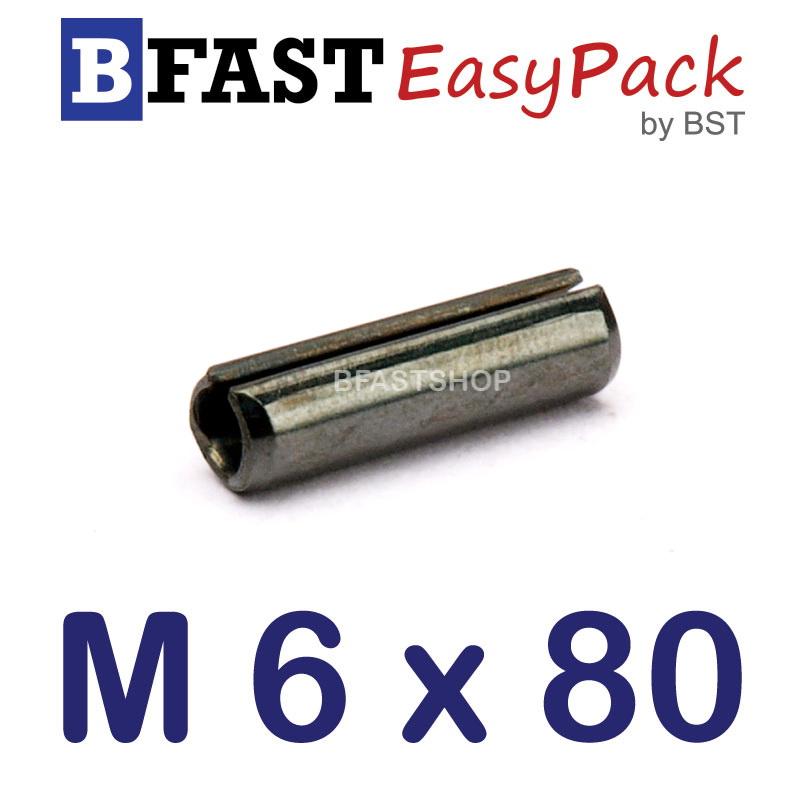 ปิ๊นตะกุด M 6 x 80 ( 2 ตัว/ถุง )
