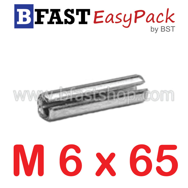 ปิ๊นตะกุดสแตนเลส SUS M6 x 65 (2 ตัว/ถุง)