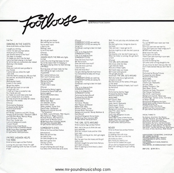 Various Artists - Footloose (Original Motion Picture Soundtrack)