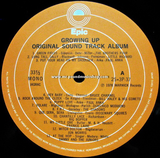 Various Artists - Growing Up Original Soundtrack Album