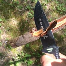 มีดเดินป่า StatGear Surviv-All Fixed-Blade Bowie Knife with Sheath, Firestarter, Sharpener & Cord Cutter for Hunting Camping Outdoors Hiking EDC