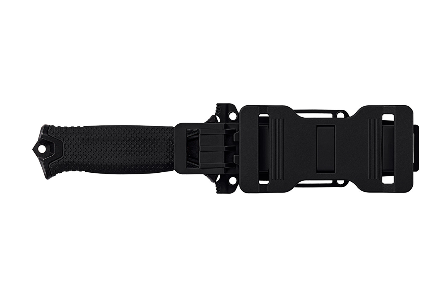 มีดใบตาย Gerber StrongArm Fixed 4.8" Black Combo Blade, Black Glass Filled Nylon Handles - 30-001060N ของแท้