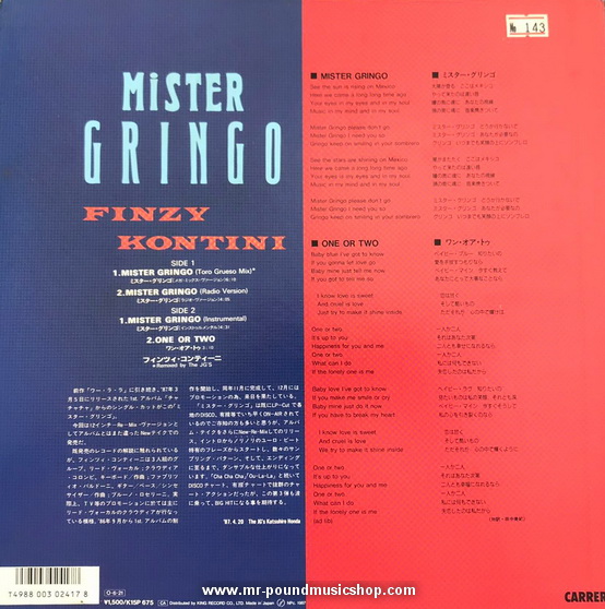 Finzy Kontini - Mister Gringo