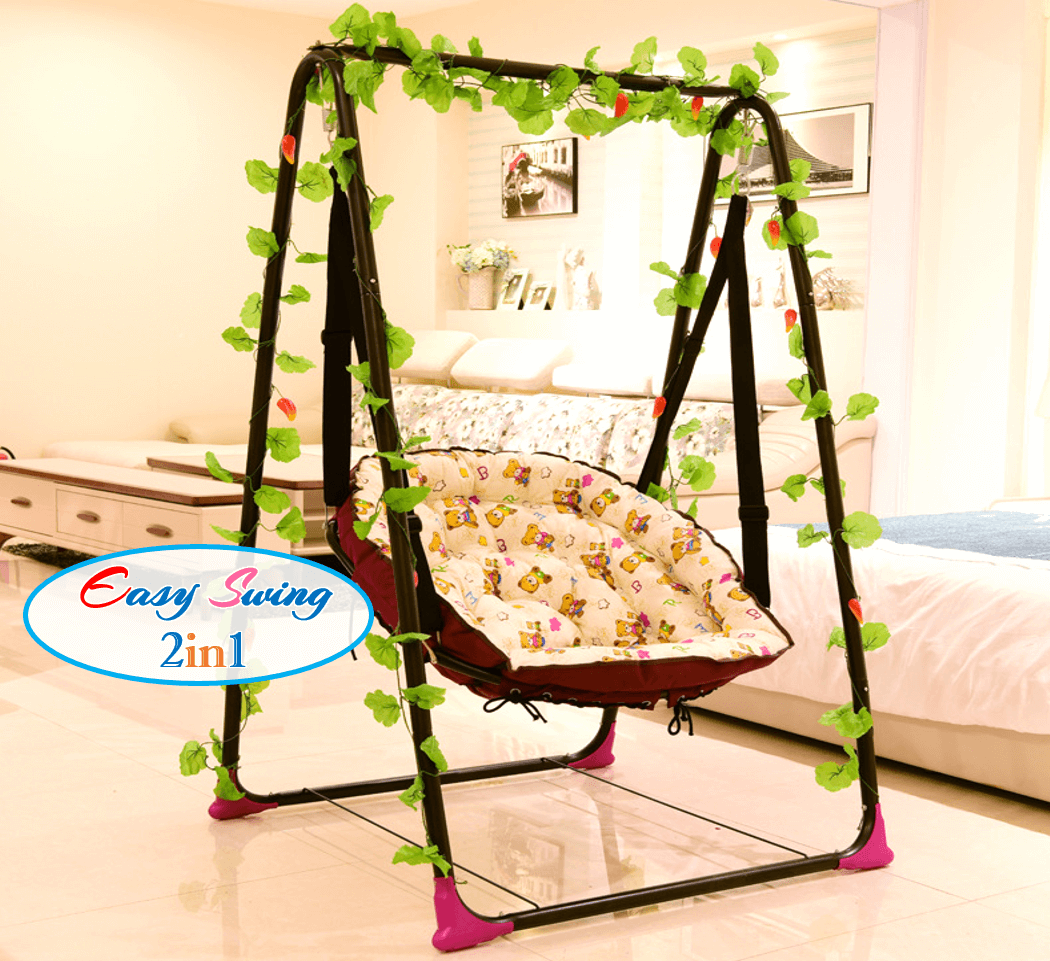 เปลไกวเด็ก EasySwing-2in1 ลายหมี