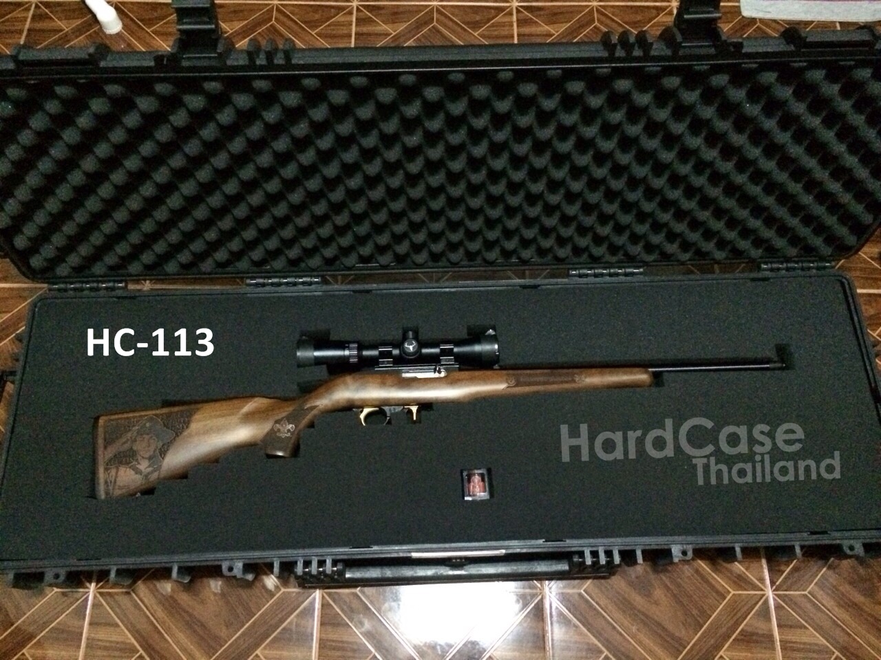 กล่องกันกระแทก กล่องใส่ปืนยาว HARZ รุ่น HC-113 for Gun/Guitar/Bass/Keyboard