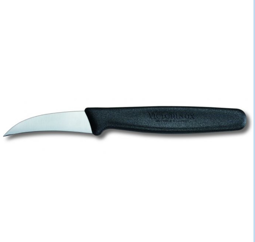 มีดครัว/มีดคว้าน Victorinox turning knife 6cm.ใบเรียบ คมโค้ง ด้ามดำ (5.0503)