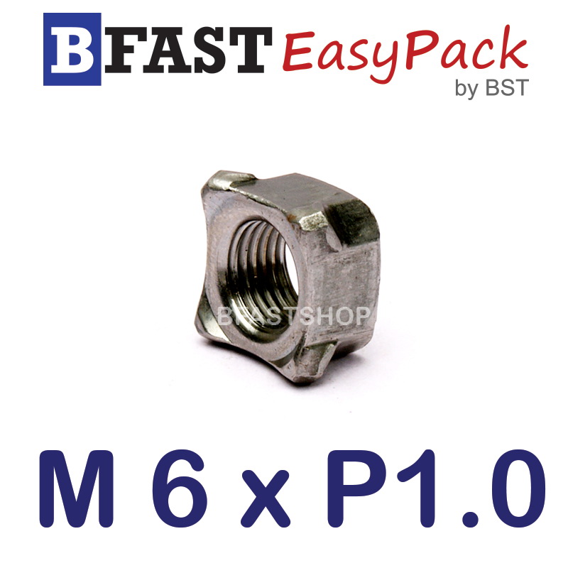 หัวน็อตอ๊าค M 6 x P1.0 (20 ตัว/ถุง)