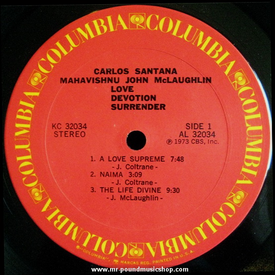 Carlos Santana & Mahavishnu John McLaughlin - Love Devotion Surrender