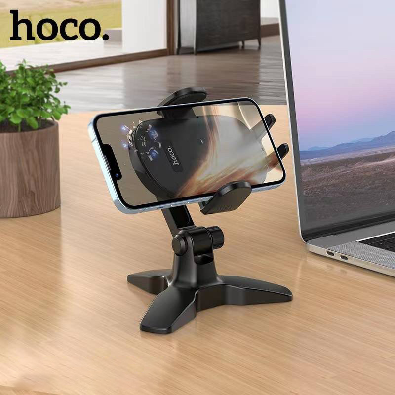 Hoco PH46 Table Desktop Stand - ที่วางมือถือตั้งโต๊ะ ที่ตั้งมือถือ แบบพกพา ปรับก้มเงยได้ ไลฟ์สด สตีม
