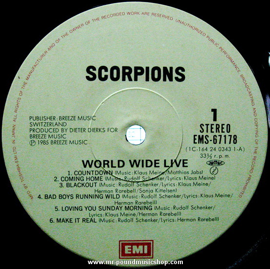 Scorpions - World Wide Live