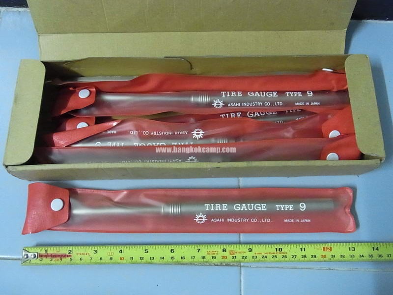เกจ์วัดลมยาง ยี่ห้อ ASAHI อาซาฮี ของแท้ ประเทศ ญี่ปุ่น ASAHI TIRE GAUGE TYPE 9.. Made in JAPA