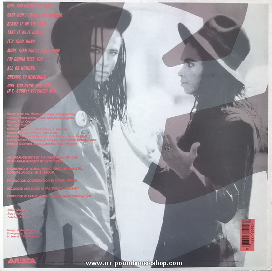 Milli Vanilli - Girl You Know It's True
