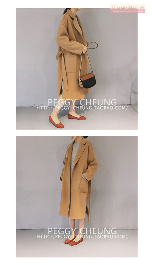 เสื้อโค้ทกันหนาว พร้อมเชือกผูกเอว เรียบเก๋ พร้อมส่งจ้า same pic