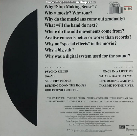 Talking Heads - Stop Making Sense