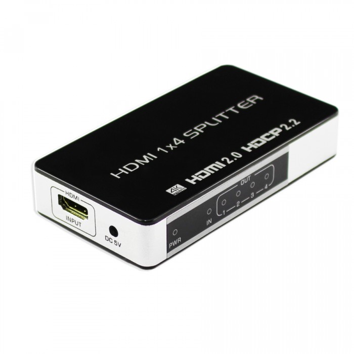 1x4 HDMI 2.0v splitter 4Kx2K@60H/HDCP2.2/YCbCr:4:4:4