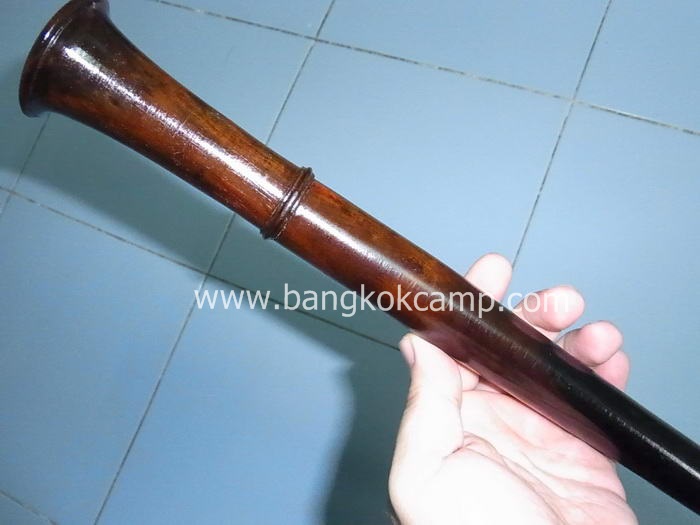 ไม้มงคลหายาก... ไม้ตะพด(พยุงดำ) หัวไม้ทรงป้าน ยาว97.5ซม.