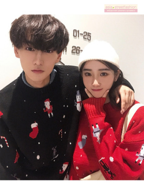 Sweater เสื้อสเวทเตอร์ไหมพรม ใส่เป็นคู่หรือใส่เดี่ยวๆ ก็น่ารัก งานดีมากๆๆ ไหมพรมหนาเนื้อนุ่มสุดๆ ราคาสูงหน่อยแต่คุ้มราคาจ้า