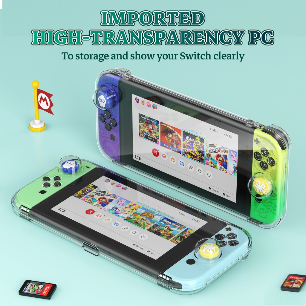 IINE เคสใสเก็บเครื่องเกม Nintendo Switch OLED L964