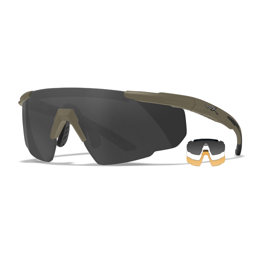 แว่นตา WileyX saber advanced Tan (ชุด3เลนส์)