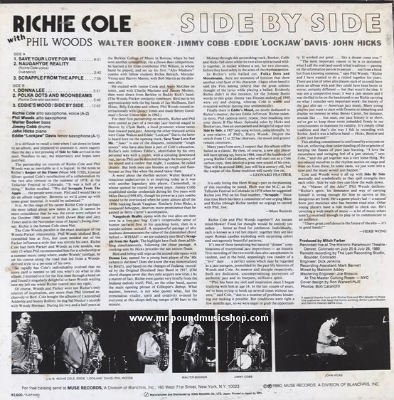 Richie Cole With Phil Woods - Side By Side