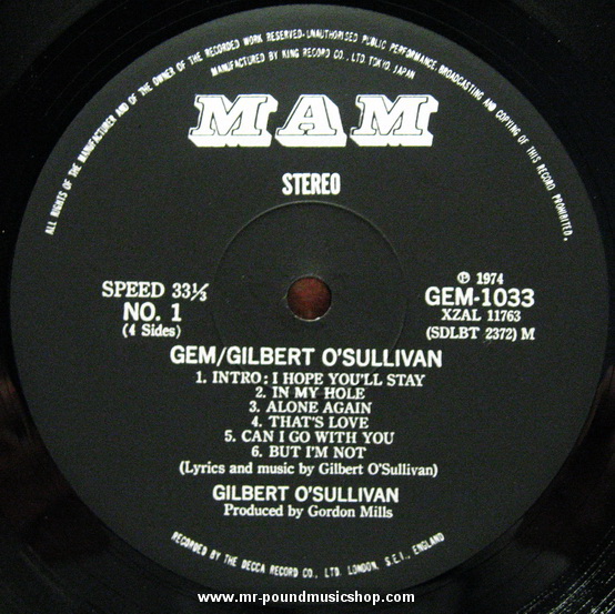 Gilbert O'Sullivan - GEM