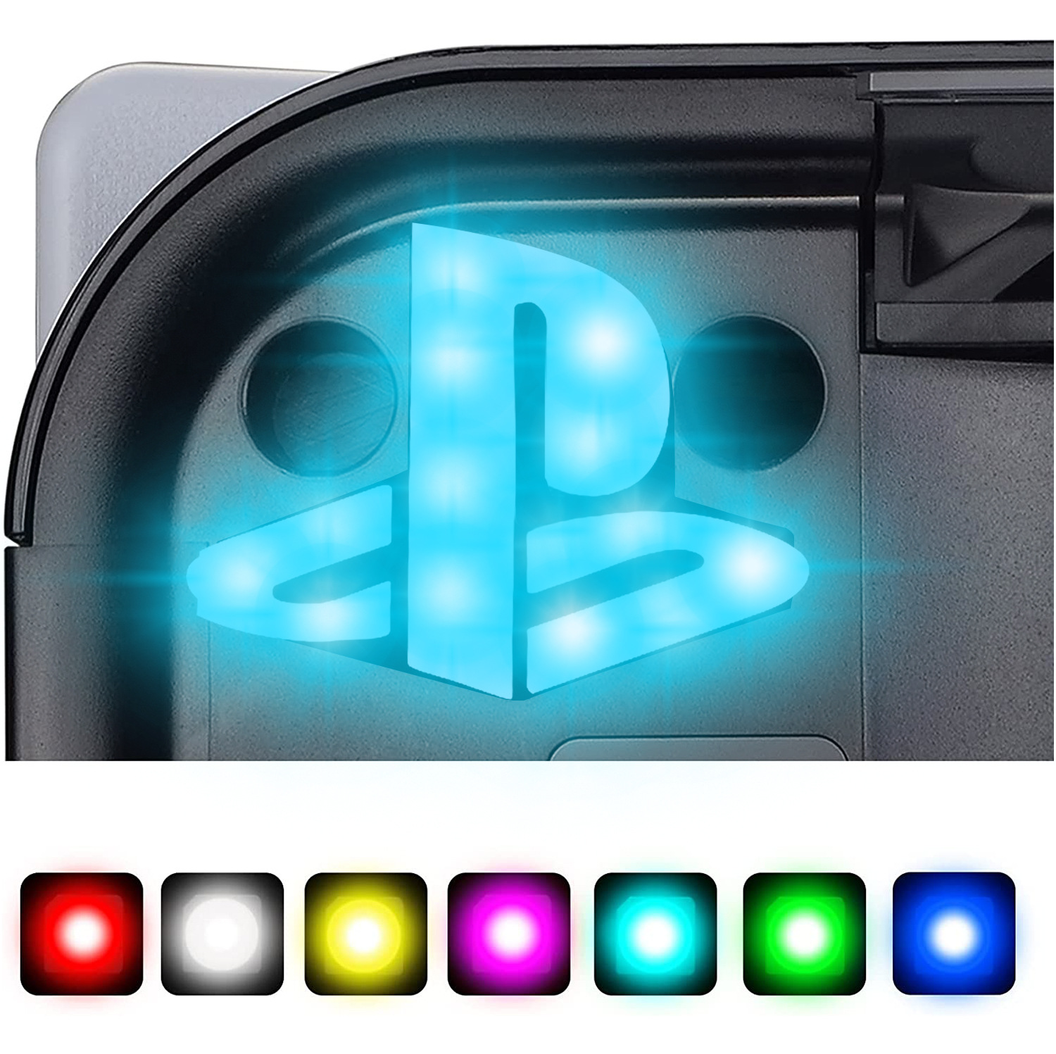ไฟ RGB โลโก้เครื่อง PS5 ใช้ได้ทั้งเครื่องรุ่น ใส่แผ่น & ดาวน์โหลด