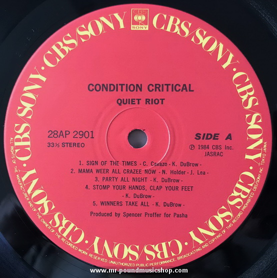 Quiet Riot - Condition Critical