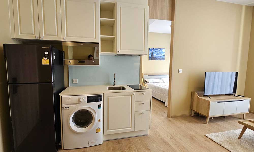 ให้เช่าคอนโด Noble BE19 (โนเบิล บี19) ขนาดห้อง 33.5 ตารางเมตร 1 ห้องนอน 1 ห้องน้ำ ห้องเลขที่ 89/507 (ชั้น 35) หันหน้าทิศเหนือ