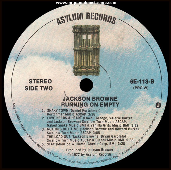 Jackson Browne - Running On Empty