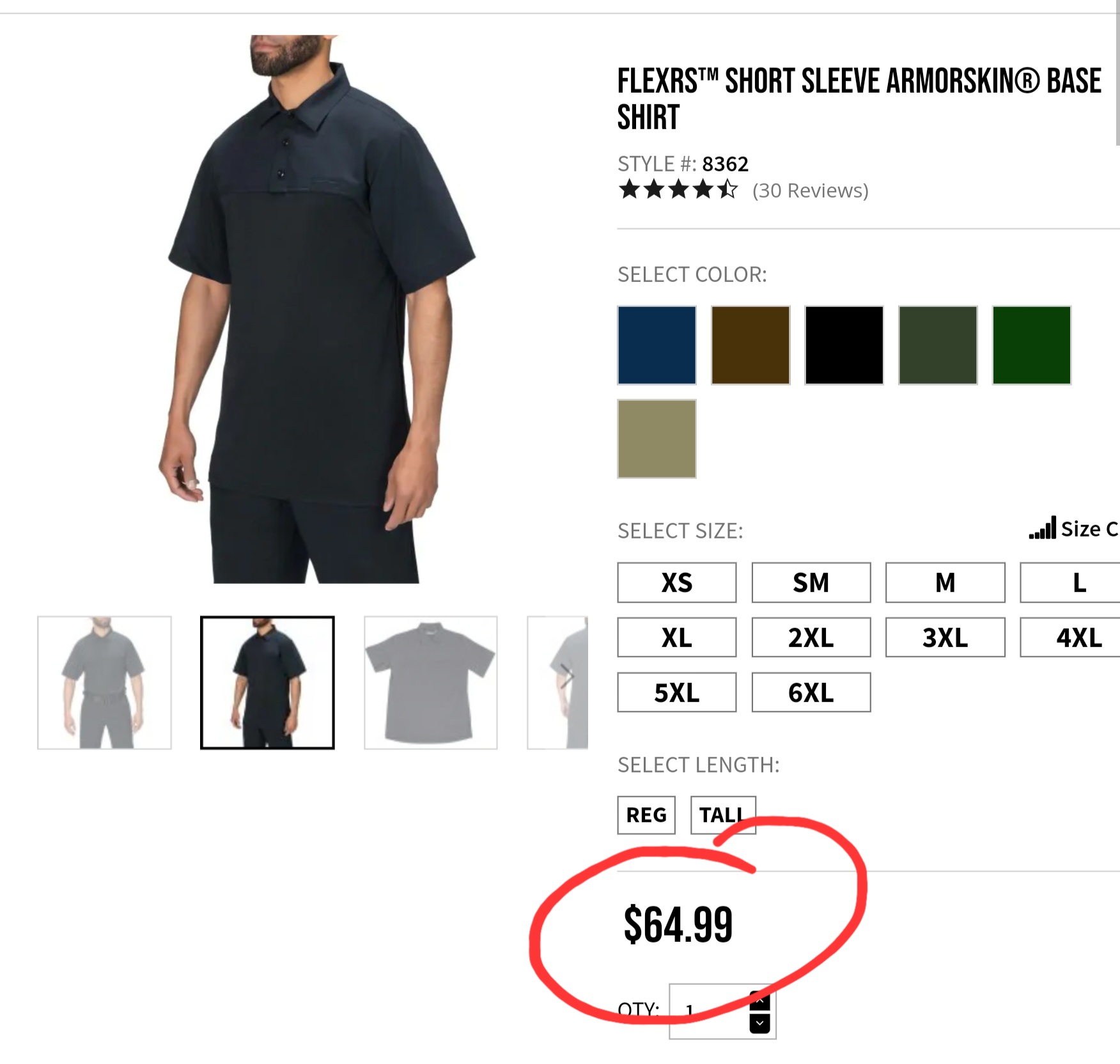 Blauer FLEXRS ARMORSKIN BASE SHIRT