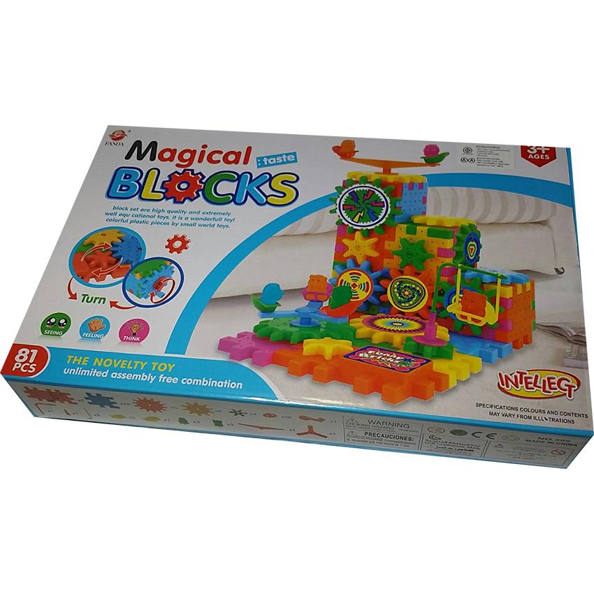 Magical Blocks ของเล่นตัวต่อฟันเฟือง 81 pcs ของเล่นฝึกสมองและเสริมพัฒนาการ