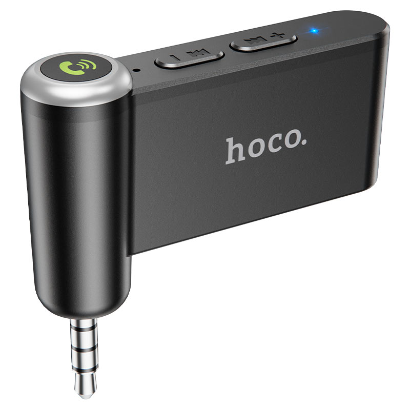 Hoco E58 IN-Car Aux Wireless Receiver - ตัวรับสัญญาณบลูทูธ บลูทูธติดรถยนต์ สำหรับรถที่ไม่มีระบบบลูทูธ