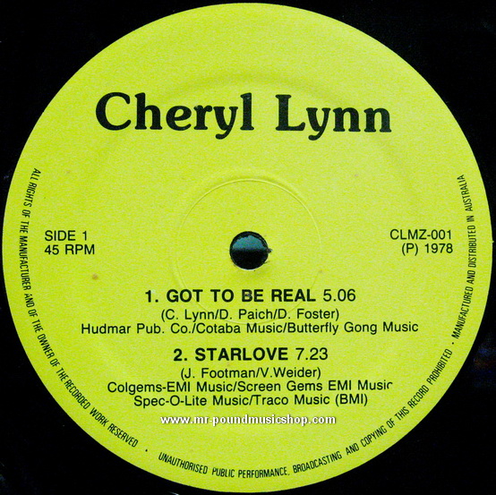 Cheryl Lenn / The Michael Zager Band - Got To Be Real / Let's All Chant