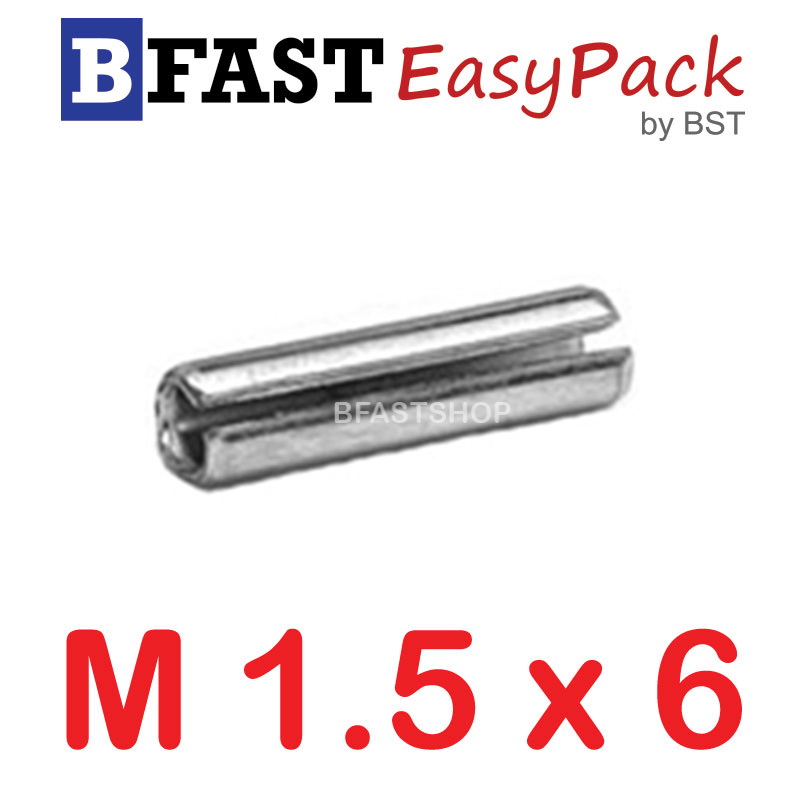 ปิ๊นตะกุดสแตนเลส SUS M1.5 x 6 (10 ตัว/ถุง)