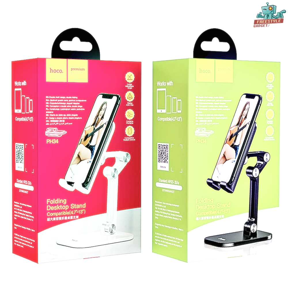 Hoco PH34 Folding Desktop Stand - ที่วางมือถือ ขาตั้งมือถือ ที่วางโทรศัพท์ ที่วาง iPad บนโต๊ะ