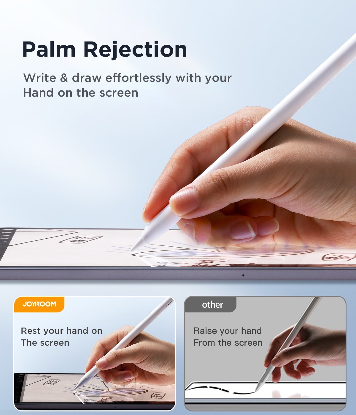 JOYROOM JR-X11W Active Capacitive Pen - ปากกาเขียนหน้าจอแบบใช้แบตเตอรี่ Smartphone , Tablet