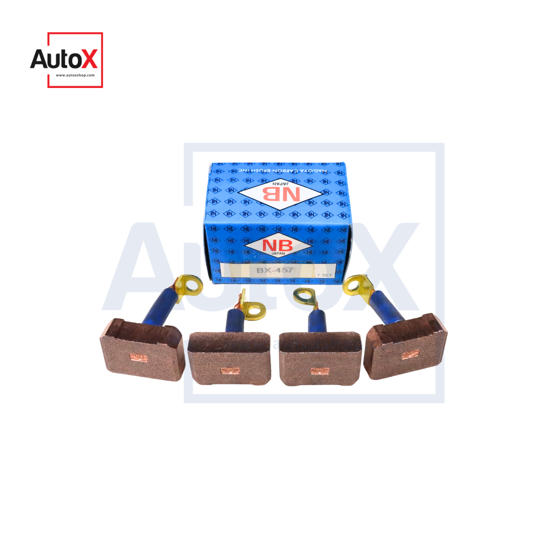 ถ่านไดสตาร์ท BX-457 ISUZU ROCKY (10x30x20mm) ปลายมีรูนอตยึด ยี่ห้อNB (1ชุด/4ก้อน)