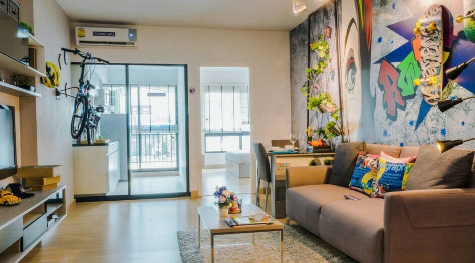 ขายดาวน์คอนโด Supalai Loft @Talat Phlu Station (ศุภาลัย ลอฟท์ สถานีตลาดพลู) 1ห้องนอน 1ห้องน้ำ ขนาด 43.5 ตรม