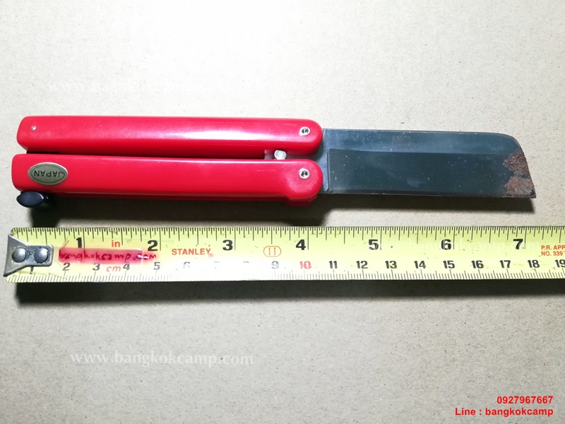 มีดญี่ปุ่น, มีดพับญี่ปุ่น รุ่นเก่า JAPAN ใหม่เก่าเก็บ (สีแดง)