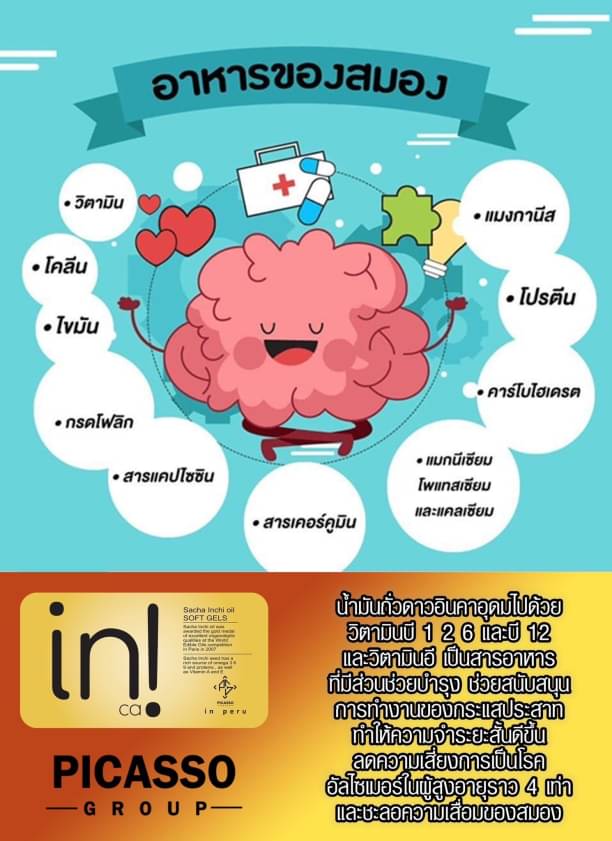 อินคา อออยด์ ดูแลระบบประสาทและสมอง (50เม็ด/กล่อง)