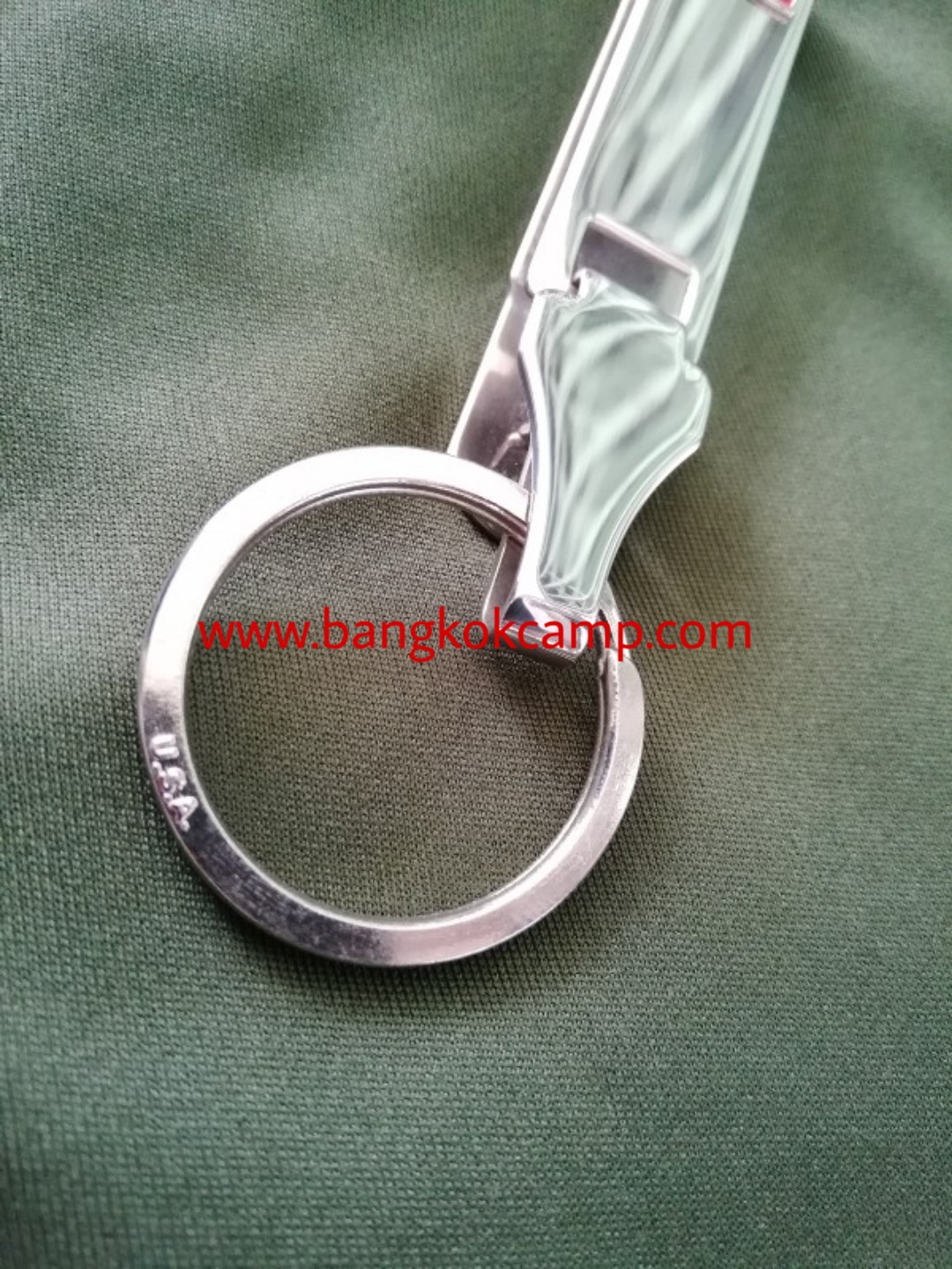 แหนบ พวงกุญแจ ตะขอเกี่ยว เหน็บเข็มขัด - สแตนเลส Made in USA. (คล้องเครื่องรางฯ กล้องส่องพระ ฯลฯ)