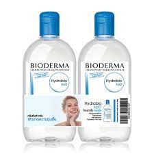 BIODERMA Hydrabio H2O 500 มล. เซ็ตคู่สุดคุ้ม! คลีนซิ่งเช็ดหน้า สำหรับผิวแห้ง ขาดน้ำ