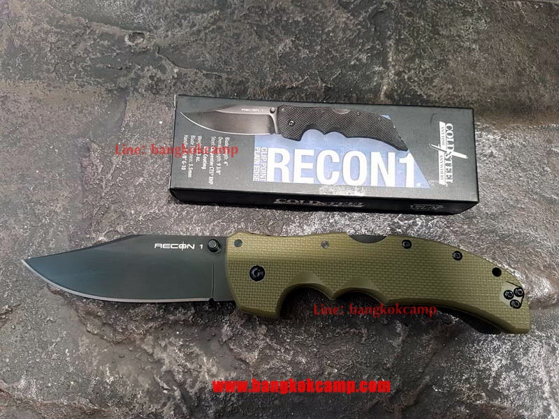 มีดพับ ColdSteel Recon1 Clip Point Plain Edge