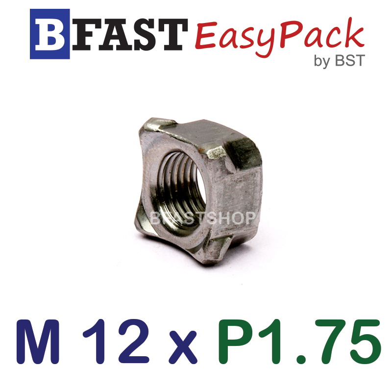 หัวน็อตอ๊าค M 12 x P1.75 (5 ตัว/ถุง)