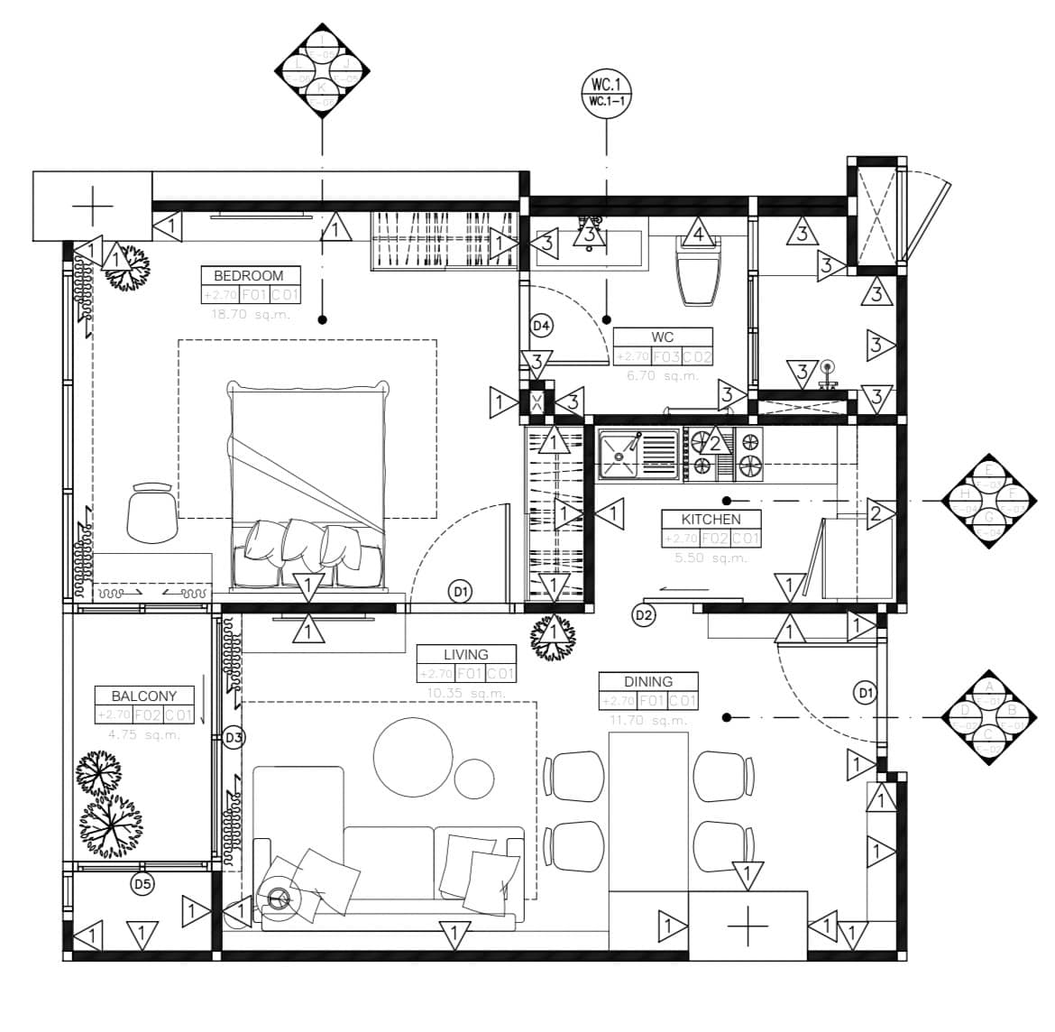 ขาย / เช่า คอนโด Life @ Ladprao 18 (ไลฟ์ แอท ลาดพร้าว 18) 1 ห้องนอน ขนาด 45 ตร.ม. ชั้น 31 ใกล้MRT ลาดพร้าว